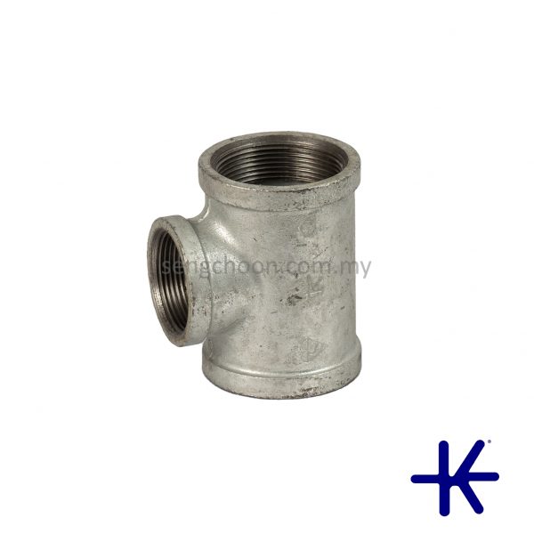 KINKO GALVANISED MALLEABLE IRON REDUCING TEE BSPT