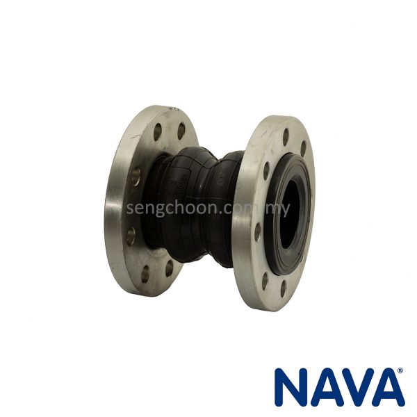 NAVA DOUBLE SPHERE RUBBER JOINT PN16 FLANGED, 322
